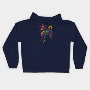 Dog of Flowers Kids Hoodie